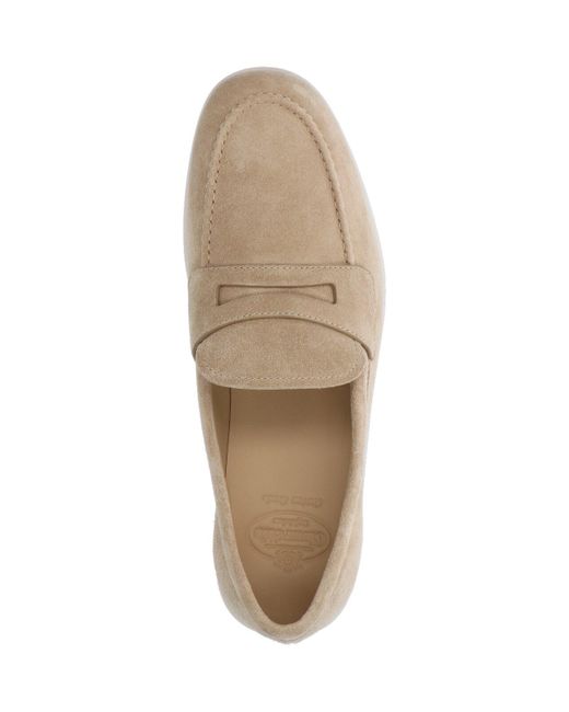 Church's White Suede Loafers for men
