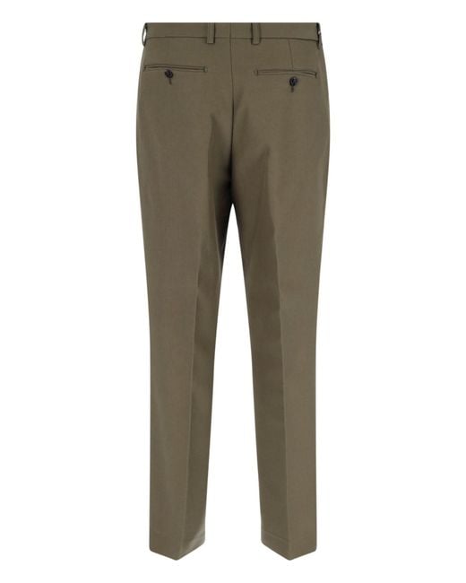 BE ABLE Green Straight Tailored Trousers for men