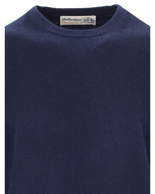 Ballantyne Blue Basic Sweater for men