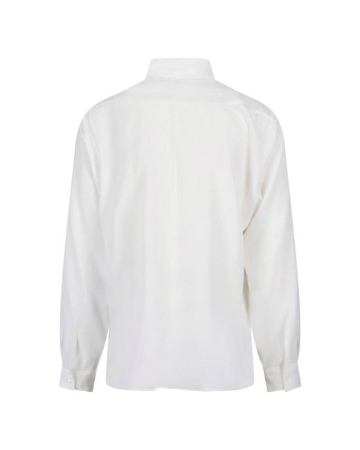 Gucci White Silk Crêpe De Chine Shirt for men
