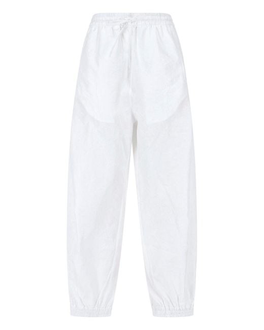 Rohe White Wide Pants "Balloon"