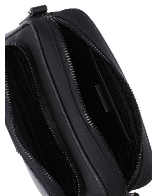Borsa Tracolla Logo di Prada in Black da Uomo