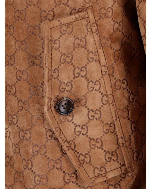 Gucci Brown Logo Jacket for men