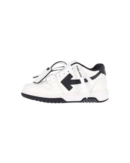 Off-White c/o Virgil Abloh White Bovine Leather And Rubber Sneakers
