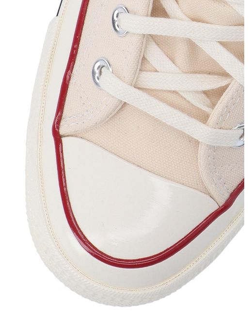 Converse White Sneakers Tela