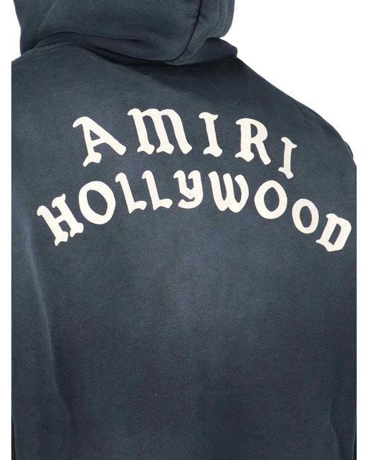 Amiri Blue Zip-Throughs for men