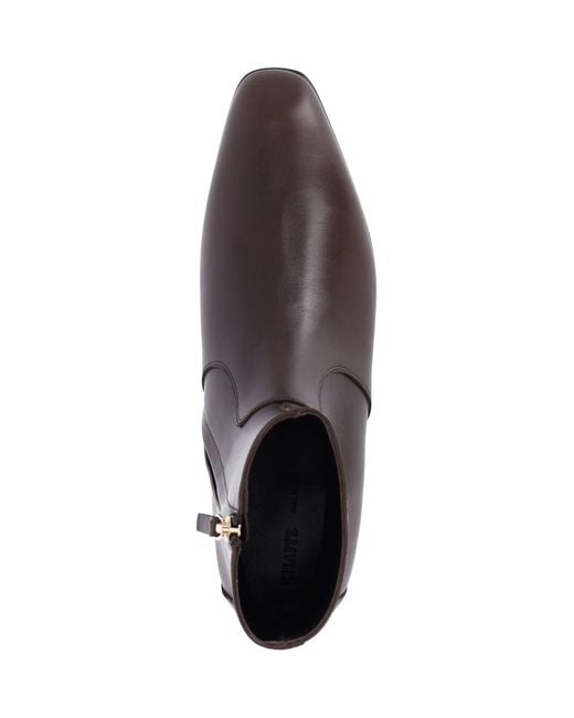 Khaite Brown Ankle Boots "Colt"
