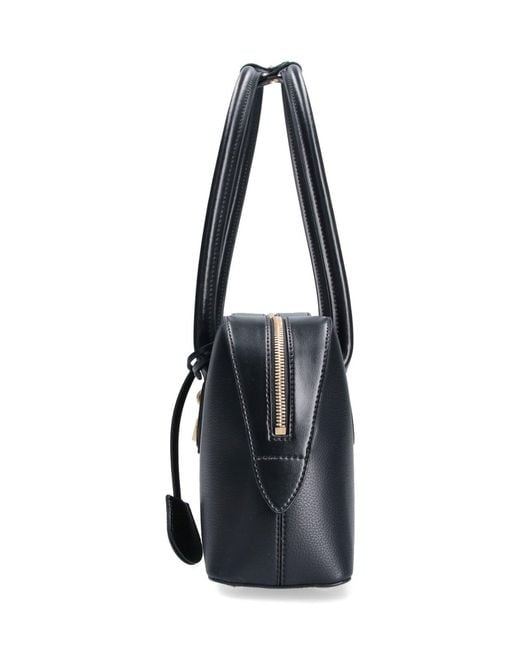 Stella McCartney Black True Hemp & Lyocell Crossbody Bag With Polyamide Details