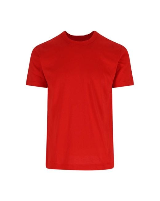Comme des Garçons Red 100% Cotton T-Shirt for men