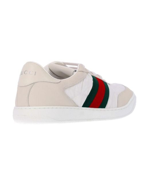 Gucci White Sneakers "Screener" for men