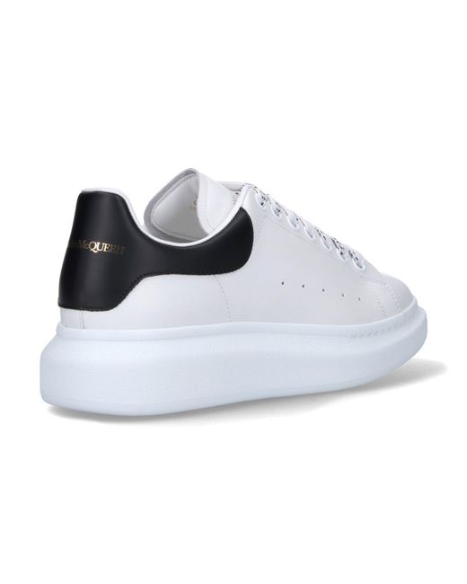 McQueen White Sneakers Calf Leather for men