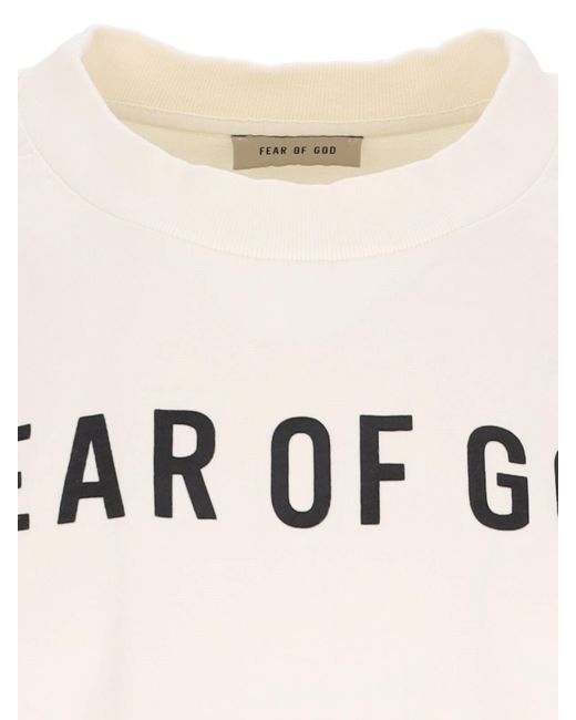 Fear Of God White Thunderbird Logo T-Shirt for men