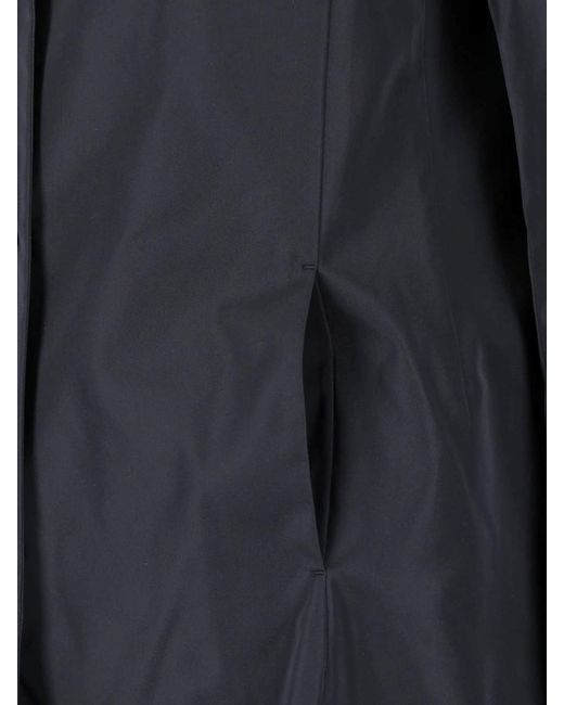 Jil Sander Blue Tailored Silk-Blend Padded Jacket For
