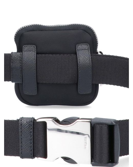 Prada Blue Pouch Belt for men