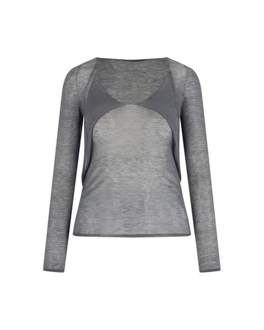 Paloma Wool Gray Tencel Top "Clyo"