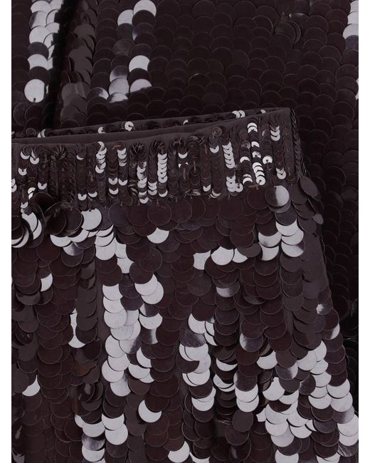 P.A.R.O.S.H. Purple Maxi Skirt With Sequins