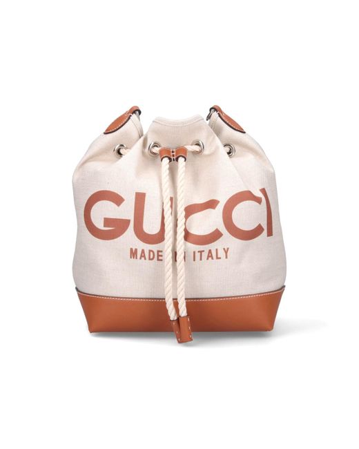 Gucci Pink Logo Bucket Bag