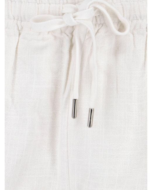 Isabel Marant White Straight-Leg Trousers With Tailored Fit