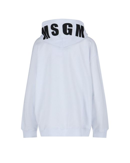 MSGM Blue Logo Sweatshirt