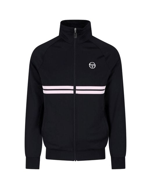 Sergio Tacchini Blue Zip Hoodie "Dallas" for men
