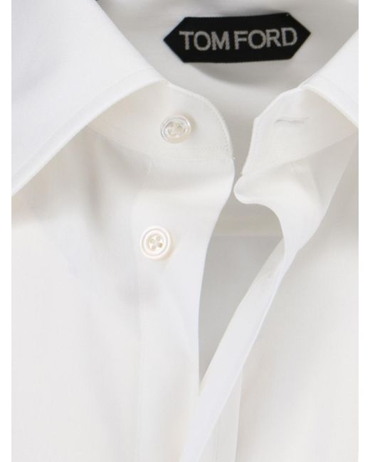 Camicia Classica di Tom Ford in White da Uomo