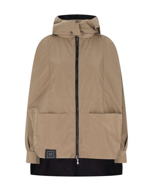 Giacca Impermeabile Reversibile di KIMO NO-RAIN in Natural