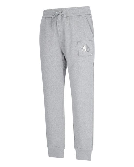 Moose Knuckles Gray Joggers for men