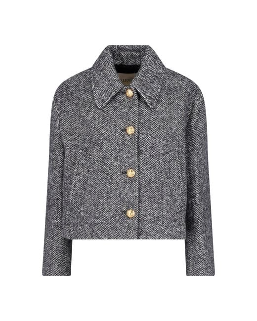 Valentino Gray Virgin Wool Jacket