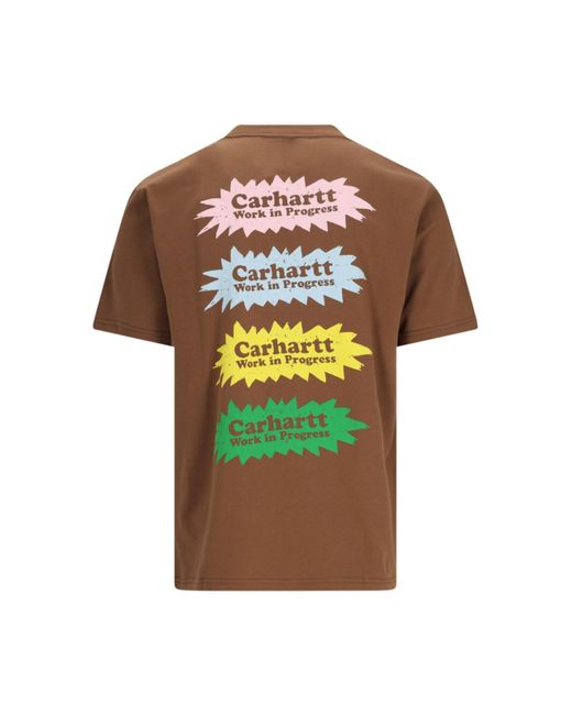 Carhartt Brown 's/s Bam' T-shirt for men