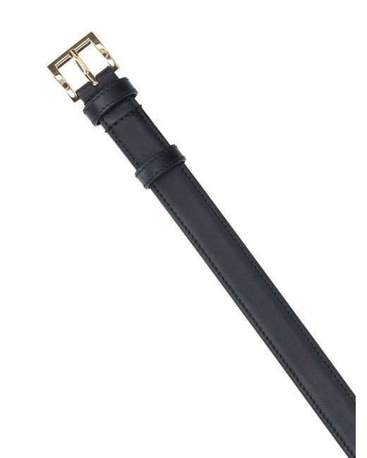Prada Black Logo Belt