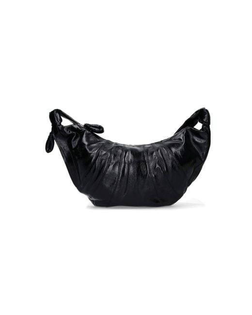 Lemaire Black Croissant' Large Shoulder Bag for men