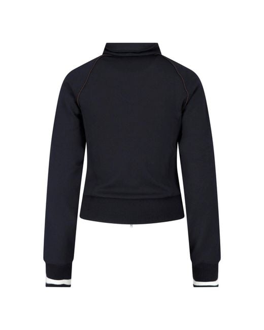 Y-3 Blue X Wales Bonner Zip Hoodie "Track"