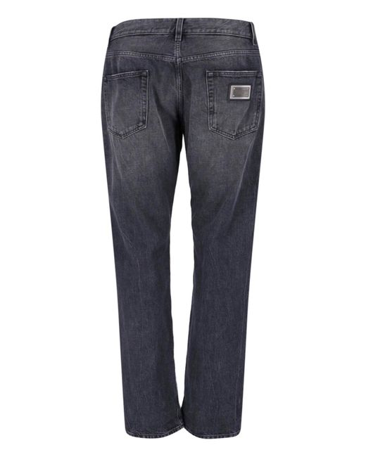 Dolce & Gabbana Blue Slim Jeans for men