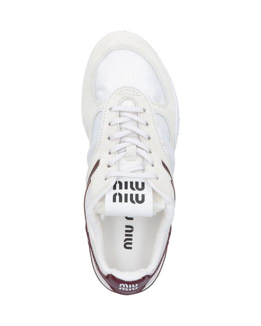 Miu Miu White 'gymnasium' Sneakers