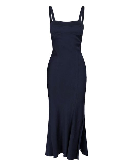 victoria beckham dress blue Zara