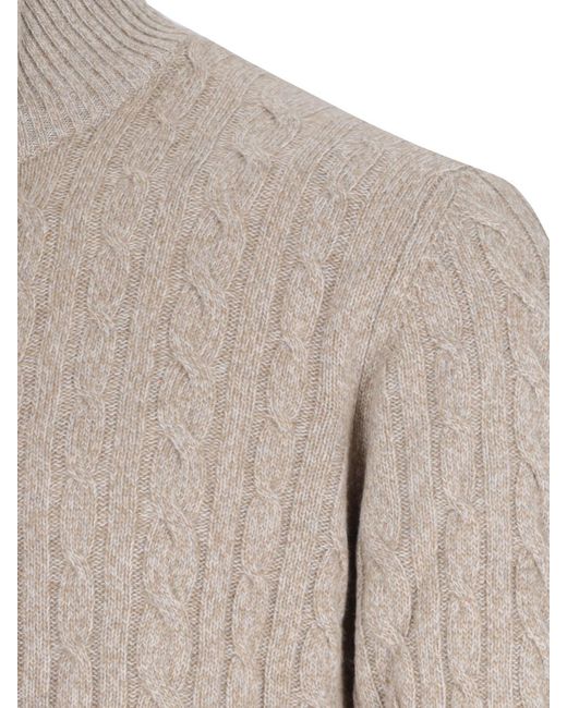 Loro Piana Natural Zip Sweater for men
