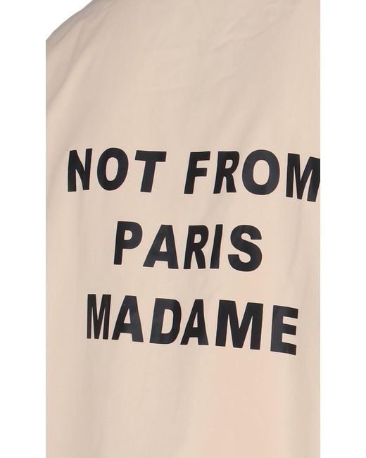 Drole de Monsieur 'not From Paris Madame' Jacket in Natural for Men | Lyst