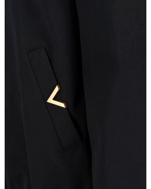 Valentino Black Bomber Jacket "Vgold" for men