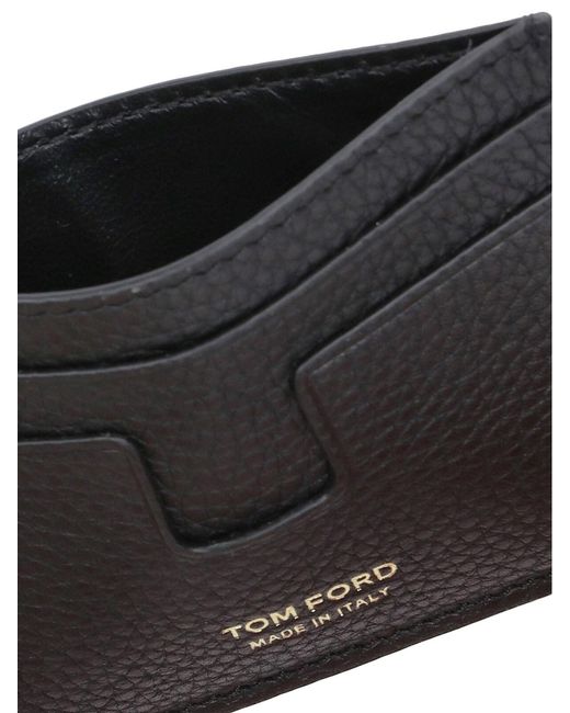 Tom Ford Multicolor Hammered Leather Card Holder for men