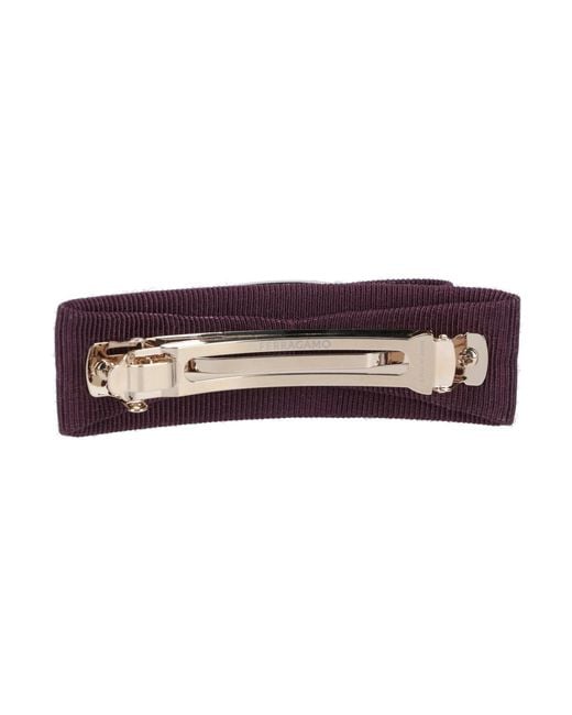 Ferragamo White Bow Clip “Vara”