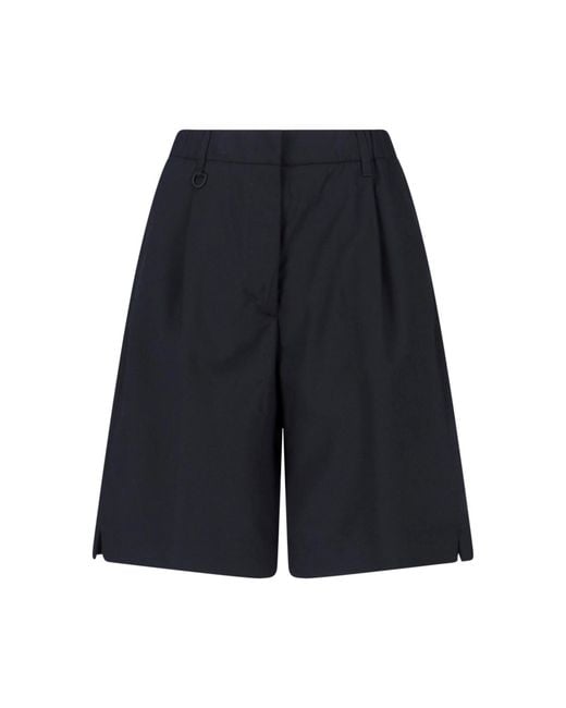 Laminar Blue Wool Blend Shorts
