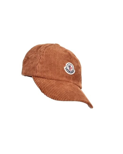 Moncler Brown Baseball Cap Logo