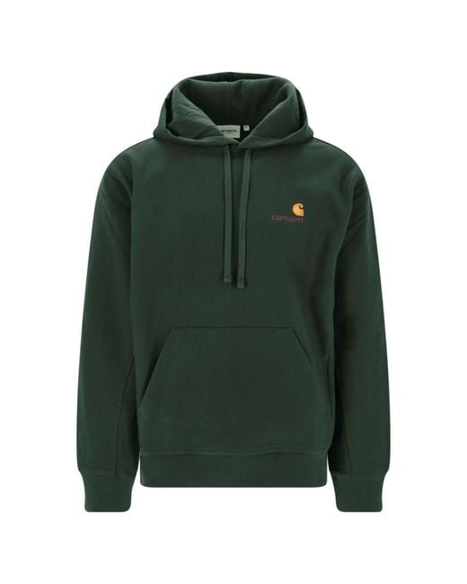 Carhartt Green Hoodie “American Script” for men