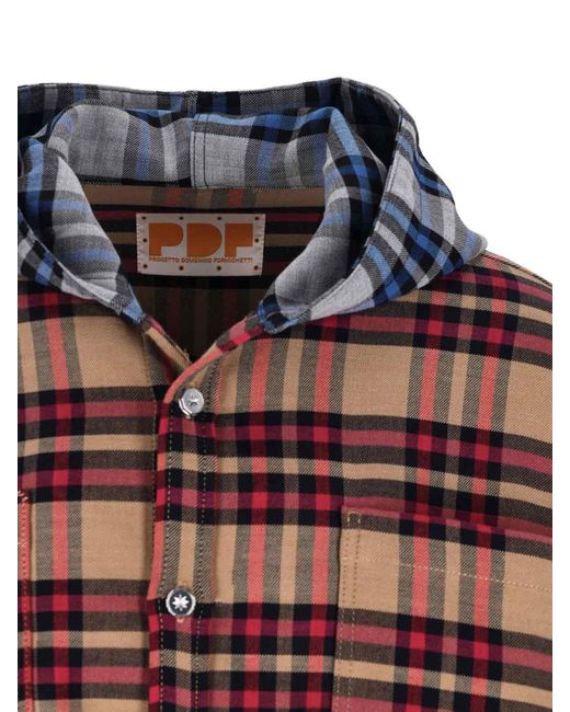PDF Red Hooded Shirt for men