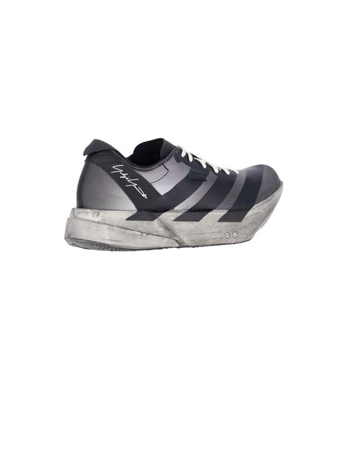Y-3 Black Low-Top Chunky Lace-Up Sneaker