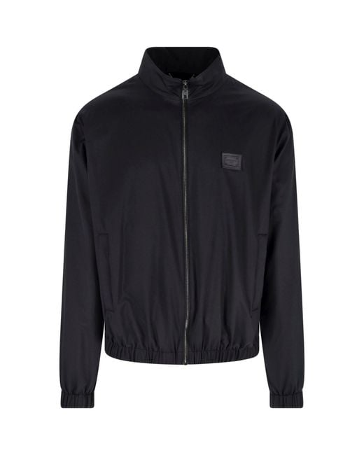 Dolce & Gabbana Blue Lightweight Nylon Jacket for men