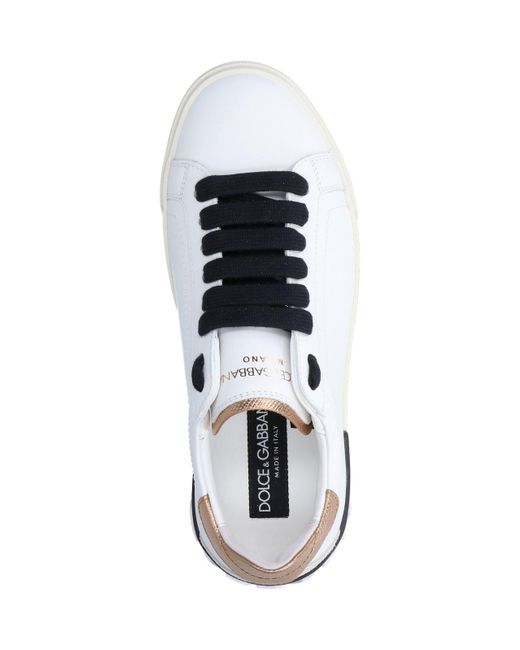 Sneakers portofino di Dolce & Gabbana in White