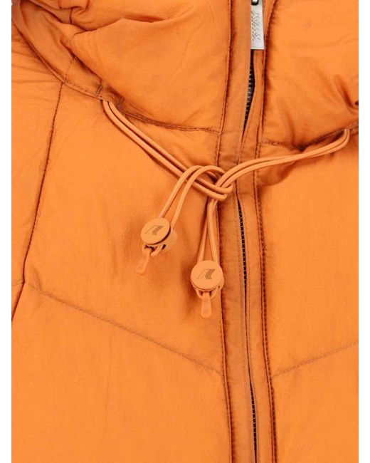 K-Way Orange "Ripstop" Down Jacket for men