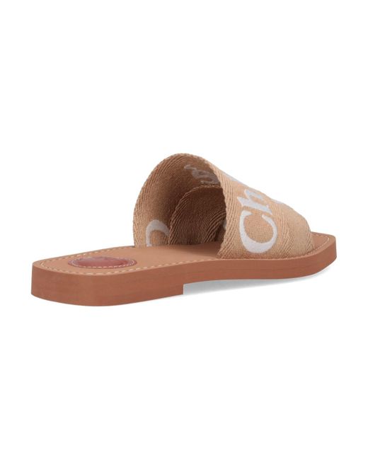 Chloé Pink 'woody' Sandals