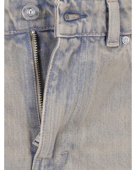 Our Legacy Gray High-Rise Wide-Leg Jeans